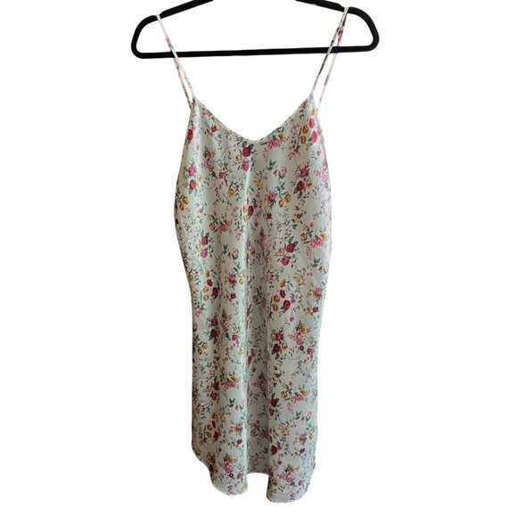 Vintage 90s Y2K satin floral slip dress nightgown lingerie - Picture 10 of 13